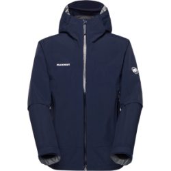 Mammut Leichte, zuverlässige Hardshelljacke für die Berge Crag HS Hooded Jacket Men Blau M