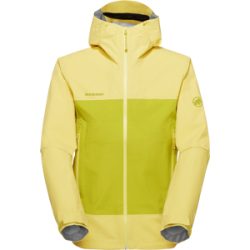 Mammut Leichte, zuverlässige Hardshelljacke für die Berge Crag HS Hooded Jacket Men Gelb XL