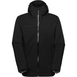 Mammut Atmungsaktive, leichte Hardshell-Wanderjacke Ducan HS Hooded Jacket Men Schwarz L