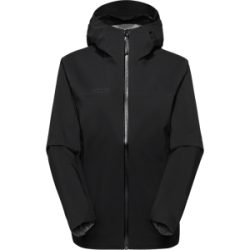 Mammut Atmungsaktive, leichte Hardshell-Wanderjacke Ducan HS Hooded Jacket Women Schwarz S