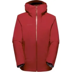 Mammut Atmungsaktive, leichte Hardshell-Wanderjacke Ducan HS Hooded Jacket Women Rot L