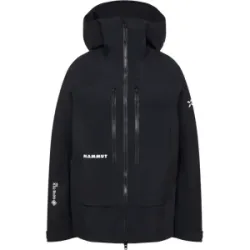 Mammut Robuste GORE-TEX Pro Freeride-Hardshelljacke Eiger Free Pro HS Hooded Jacket Women Schwarz XS