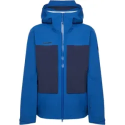 Mammut Leichte Hardshell-Skitourenjacke Skintrack HS Hooded Jacket Men Blau XXL