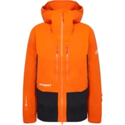 Mammut Leichte, atmungsaktive Freeride-Hardshelljacke Eiger Free Advanced HS Hooded Jacket Men Orange XL