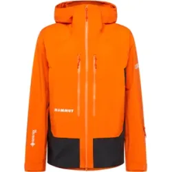Mammut Robuste GORE-TEX Pro Freeride-Hardshelljacke Eiger Free Pro HS Hooded Jacket Men Orange XXL