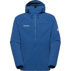 Mammut Softshell-Wanderjacke für jede Saison Ultimate Comfort SO Hooded Jacket Men Blau XXL