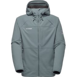 Mammut Softshell-Wanderjacke für jede Saison Ultimate Comfort SO Hooded Jacket Men Grau M