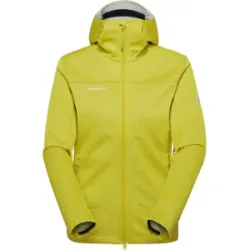 Mammut Vielseitig einsetzbare Softshelljacke für jede Saison Ultimate VIII SO Hooded Jacket Women Gelb XL