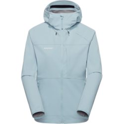 Mammut Softshell-Wanderjacke für jede Saison Ultimate Comfort SO Hooded Jacket Women Blau XL