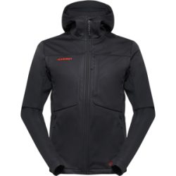 Mammut Vielseitig einsetzbare Softshelljacke für jede Saison Ultimate VIII SO Hooded Jacket Men 25 Years Schwarz S
