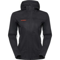 Mammut Vielseitig einsetzbare Softshelljacke für jede Saison Ultimate VIII SO Hooded Jacket Women 25 Years Schwarz XL