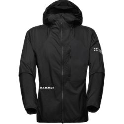 Mammut Ultraleichter, kompakter Windbreaker für die Berge Eiger Nordwand Advanced WB Hooded Jacket Men Schwarz S