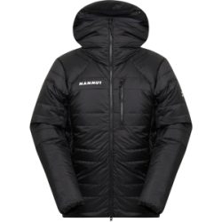Mammut Extrawarme, strapazierfähige Daunen-Sicherungsjacke Eiger Nordwand Advanced Down IN Hooded Jacket Men Schwarz XL