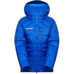 Mammut Extrawarme, strapazierfähige Daunen-Sicherungsjacke Eiger Nordwand Advanced Down IN Hooded Jacket Women Blau XS
