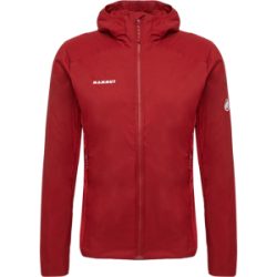 Mammut Leichte Hybrid-Isolationsjacke Rime Light IN Hybrid Hooded Jacket Men Rot XXL