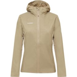Mammut Leichte Hybrid-Isolationsjacke Rime Light IN Hybrid Hooded Jacket Women Brown XL