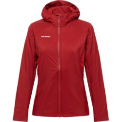 Mammut Leichte Hybrid-Isolationsjacke Rime Light IN Hybrid Hooded Jacket Women Rot M