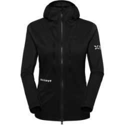 Mammut Vielseitige, wärmeregulierende Hybridjacke für die Berge Eiger Nordwand IN Flex Air Hybrid Hooded Jacket Women Schwarz L