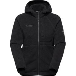Mammut Warme Sherpa-Fleecejacke für den Alltag Falera Pro ML Hooded Jacket Women Schwarz XS