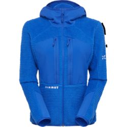 Mammut Warme, atmungsaktive Midlayer-Bergjacke Eiger Nordwand Pro ML Air Hooded Jacket Women Blau XL