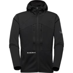 Mammut Strapazierfähige, atmungsaktive Midlayer-Bergjacke Eiger Nordwand Advanced ML Hooded Jacket Men Schwarz L