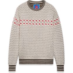 Mammut Formgestrickter Wollpullover im Vintage-Stil x Cabourn Direttissima Wool ML Sweater Brown XXL