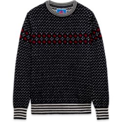 Mammut Formgestrickter Wollpullover im Vintage-Stil x Cabourn Direttissima Wool ML Sweater Schwarz XXL