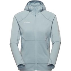 Mammut Warmer, schnelltrocknender Performance-Midlayer mit Kapuze Taiss ML Hooded Jacket Women Blau XS