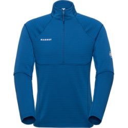 Mammut Warmer Performance-Midlayer mit Halbreissverschluss Taiss ML Half Zip Pull Men Blau XXL