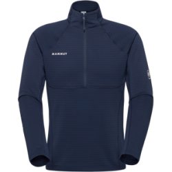 Mammut Warmer Performance-Midlayer mit Halbreissverschluss Taiss ML Half Zip Pull Men Blau S