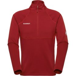 Mammut Warmer Performance-Midlayer mit Halbreissverschluss Taiss ML Half Zip Pull Men Rot M