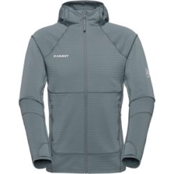 Mammut Warmer, schnelltrocknender Performance-Midlayer mit Kapuze Taiss ML Hooded Jacket Men Grau M