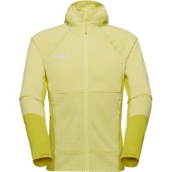 Mammut Warmer, schnelltrocknender Performance-Midlayer mit Kapuze Taiss ML Hooded Jacket Men Gelb M