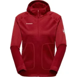 Mammut Multifunktionale Midlayer-Jacke mit Kapuze Crag ML Hooded Jacket Women Rot S