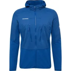 Mammut Leichter, wärmeregulierender Midlayer für Skitouren Aenergy ML Hybrid Hooded Jacket Men Blau XL