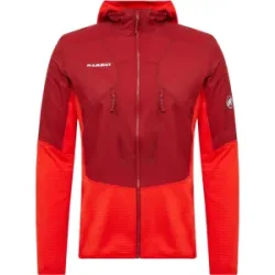 Mammut Leichter, wärmeregulierender Midlayer für Skitouren Aenergy ML Hybrid Hooded Jacket Men Rot XXL