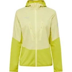 Mammut Leichter, wärmeregulierender Midlayer für Skitouren Aenergy ML Hybrid Hooded Jacket Women Gelb S