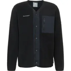 Mammut Warmer, atmungsaktiver Fleece-Cardigan für den Alltag Moonstone Hybrid ML Cardigan Schwarz M