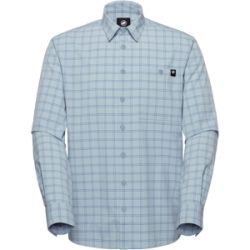Mammut Klassisches Langarm-Wanderhemd Lenni Longsleeve Shirt Men Blau S