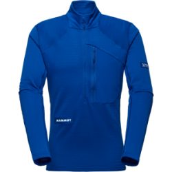 Mammut Schnelltrocknender Longsleeve für die Berge Eiger Nordwand Advanced FL Half Zip Pull Men Blau XXL