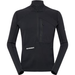 Mammut Schnelltrocknender Longsleeve für die Berge Eiger Nordwand Advanced FL Half Zip Pull Men Schwarz XXL
