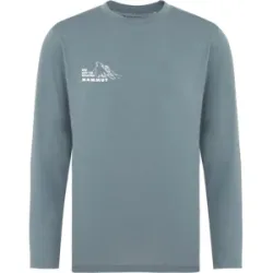 Mammut Feuchtigkeitsableitendes, langärmliges Wander-T-Shirt Mountain Longsleeve T-Shirt Men Bluemlisalphorn Grau L