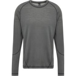 Mammut Performance-Oberteil aus 100 % natürlichen Materialien Hiking Patrol x Tree Wool FL Longsleeve T-Shirt Grau XS