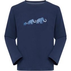 Mammut Alltagstaugliches Langarmshirt Core Longsleeve Logo Blau 116