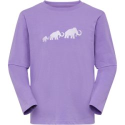 Mammut Alltagstaugliches Langarmshirt Core Longsleeve Logo Lila 104