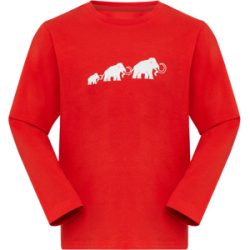 Mammut Alltagstaugliches Langarmshirt Core Longsleeve Logo Rot 164