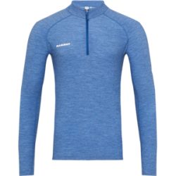 Mammut Vielseitiges Thermo-Langarmshirt mit Wolle Tree Wool Thermal FL Half Zip Longsleeve Men Blau L