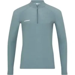 Mammut Vielseitiges Thermo-Langarmshirt mit Wolle Tree Wool Thermal FL Half Zip Longsleeve Men Grau XL