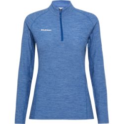 Mammut Vielseitiges Thermo-Langarmshirt mit Wolle Tree Wool Thermal FL Half Zip Longsleeve Women Blau S