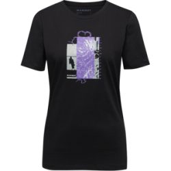 Mammut Lässiges Alltags-T-Shirt Core T-Shirt Women Alpine Flower Schwarz L